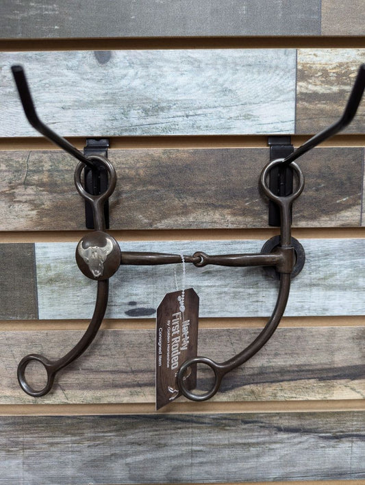 USED  Snaffle with Steer Skull 4.5”