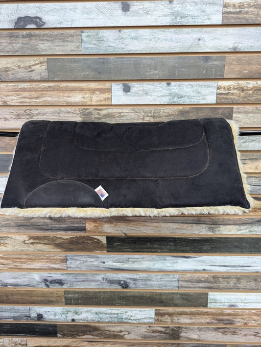 USED  Fleece Lined Saddle Pad Pony Black