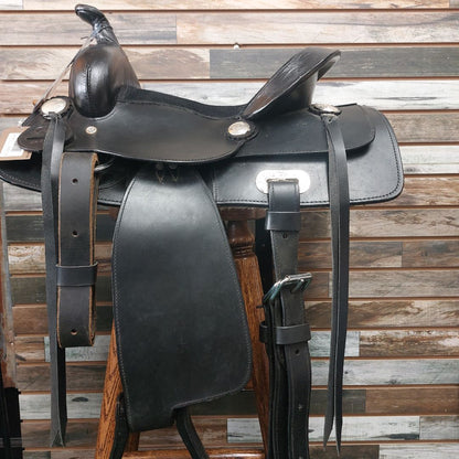 King Series Youth Black Saddle Pleasure Trail 13" Black