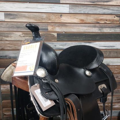 King Series Youth Black Saddle Pleasure Trail 13" Black