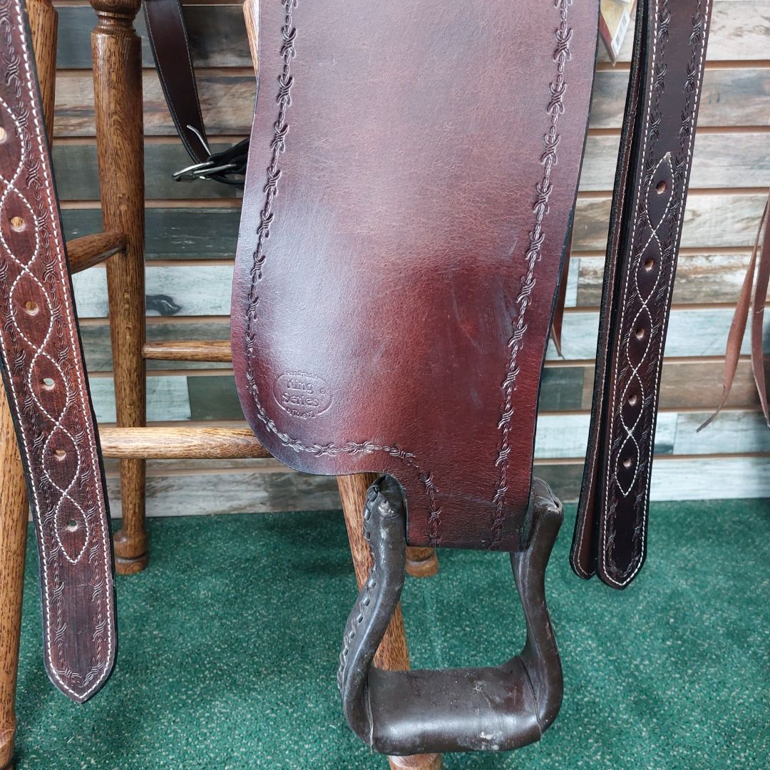 King Series Western Endurance Saddles 17" Brown