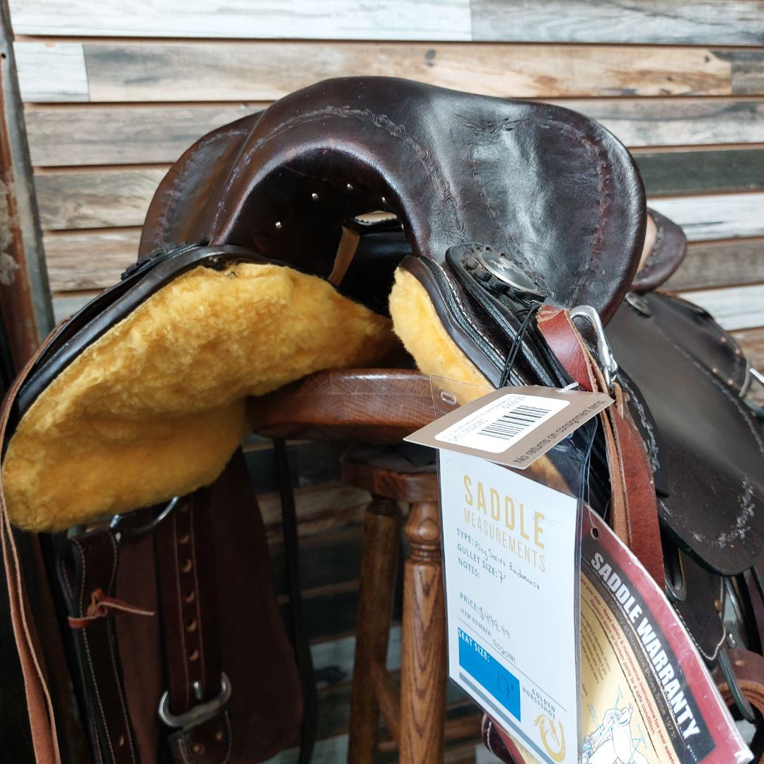 Selle de cheval Western Endurance cuir trail équitation Selle de cheval Western Endurance cuir trail équitation