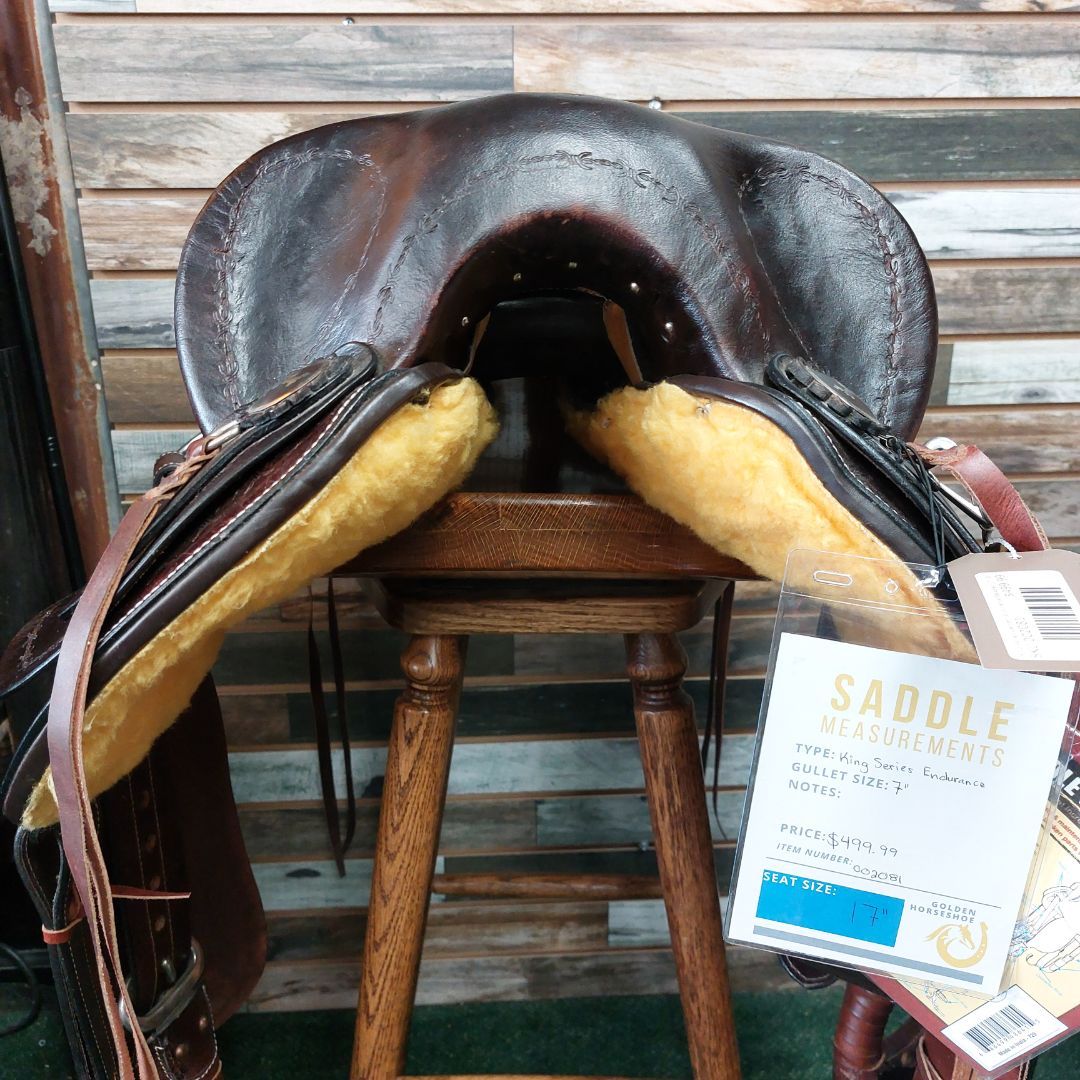 King Series Western Endurance Saddles 17" Brown