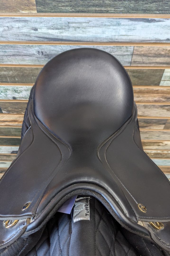 USED Newport Synthetic English Saddle 15.5” Black