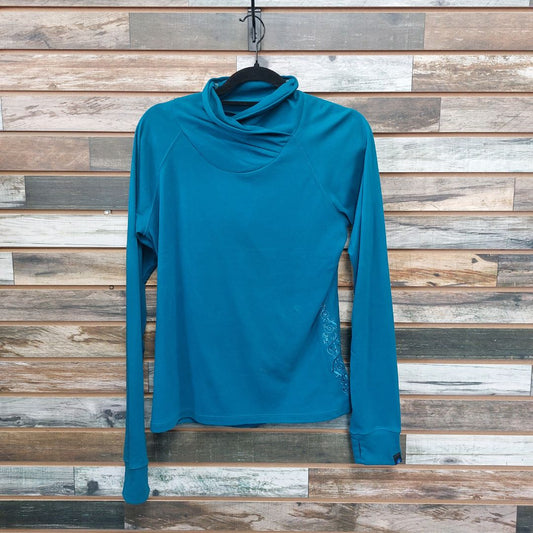 USED Irideon Ladies English Riding Top Long Sleeve Medium Teal