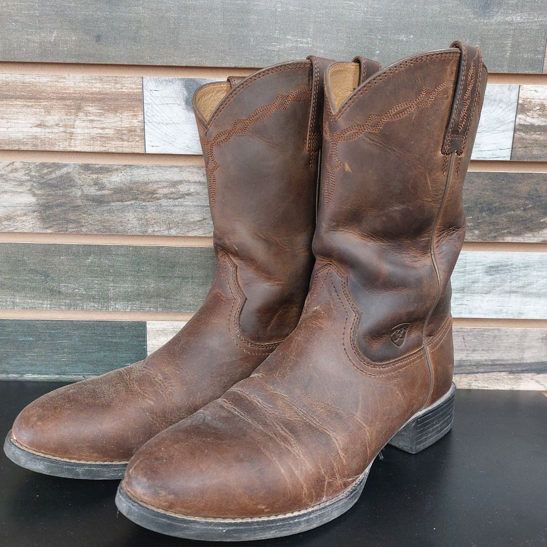 USED Ariat Men's Western Boots 9.5 D Brown