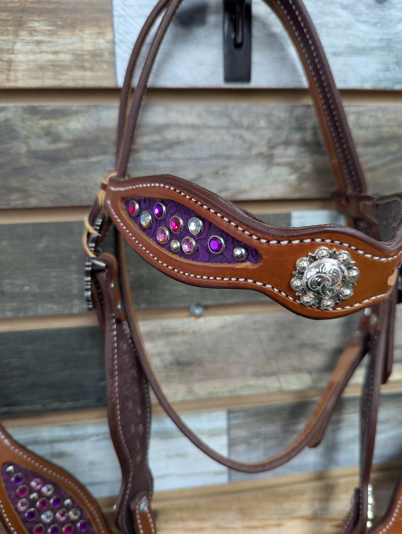 USED  Pony Headstall and Breastcollar Set Pony Medium Oil