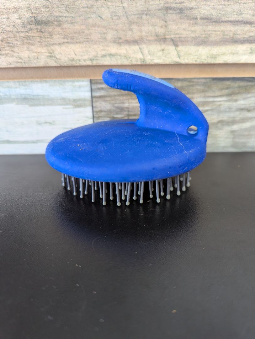 USED Tough1 Great Grip Hair Brush  Blue