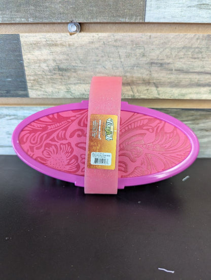 USED Tough1 Leather Tooled Brushes  Pink