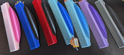 USED Tough1 Comb with Rubber Grip 8.75" Two-Toned Assorted