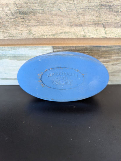 USED VIP Groomer Rubber Face Curry  Blue