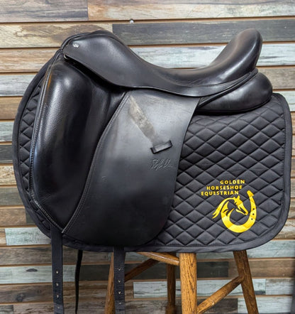 USED Custom Saddlery Dressage Saddle 17.5 Black