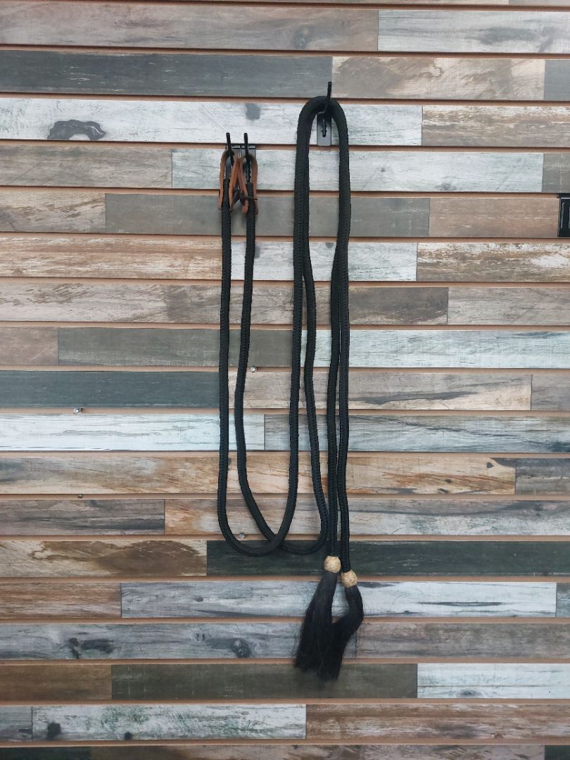 USED  Split Reins Horse Black