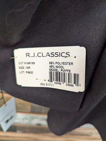 USED RJ Classics Ladies Show Jacket 16R Black