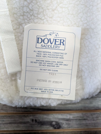 USED Dover Dressage Pad Fleece Full White