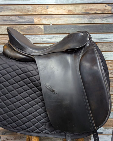 USED W-Germany Profi Exklusiv Dressage Saddle 17" Black