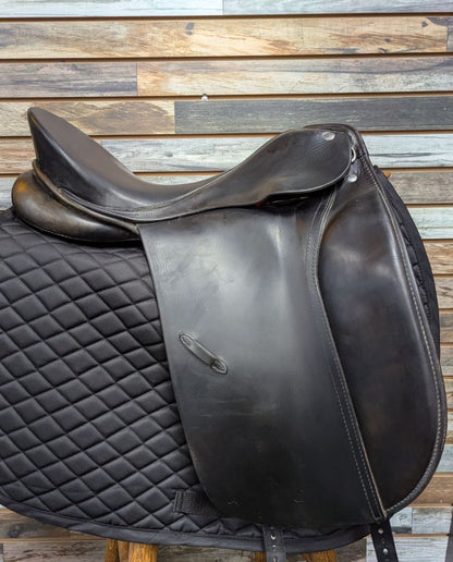 USED W-Germany Profi Exklusiv Dressage Saddle 17" Black