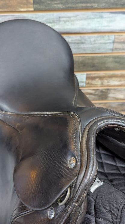 USED W-Germany Profi Exklusiv Dressage Saddle 17" Black