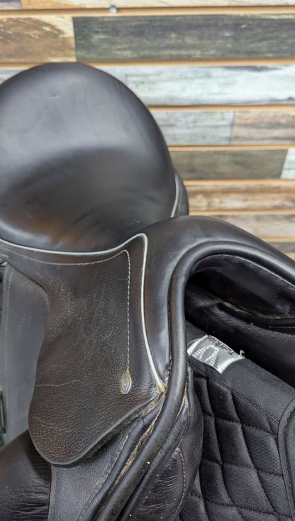 USED Custom Saddlery Custom Everest R Dressage Saddle 17.5" Black