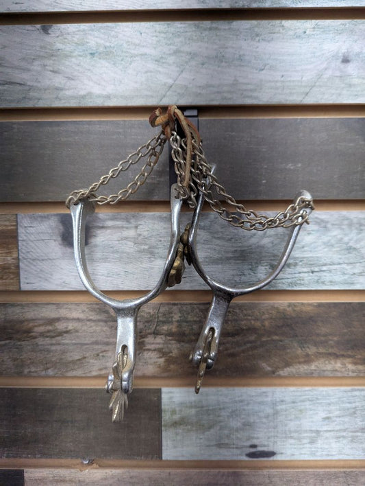 USED  Spurs With Chains