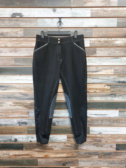 USED  English Breeches 32/R Black