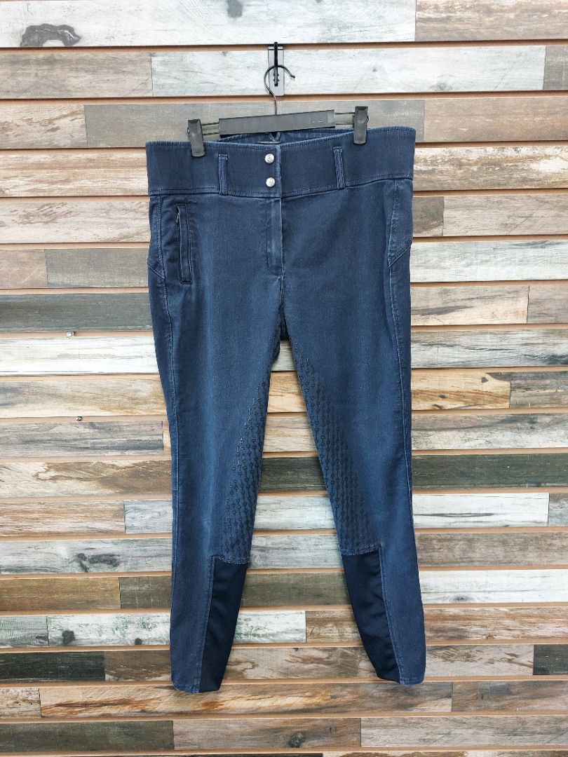 USED Horze English Breeches 32" Denim