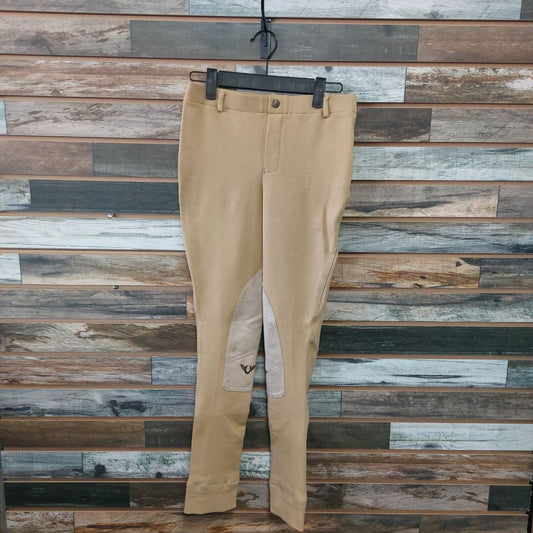 USED Tuffrider Knee Patch Breeches 14 Light Brown