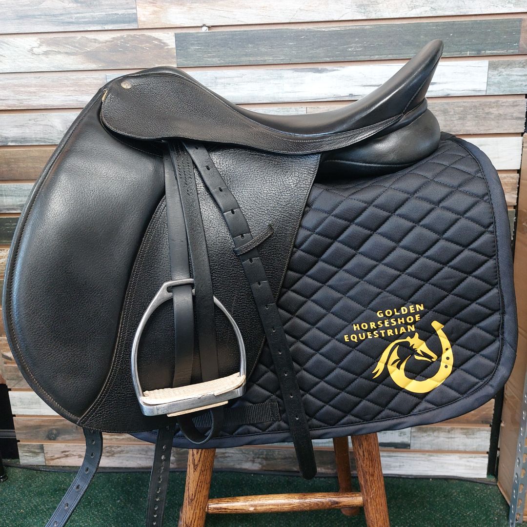 USED Collegiate Dressage Saddle 17” Black