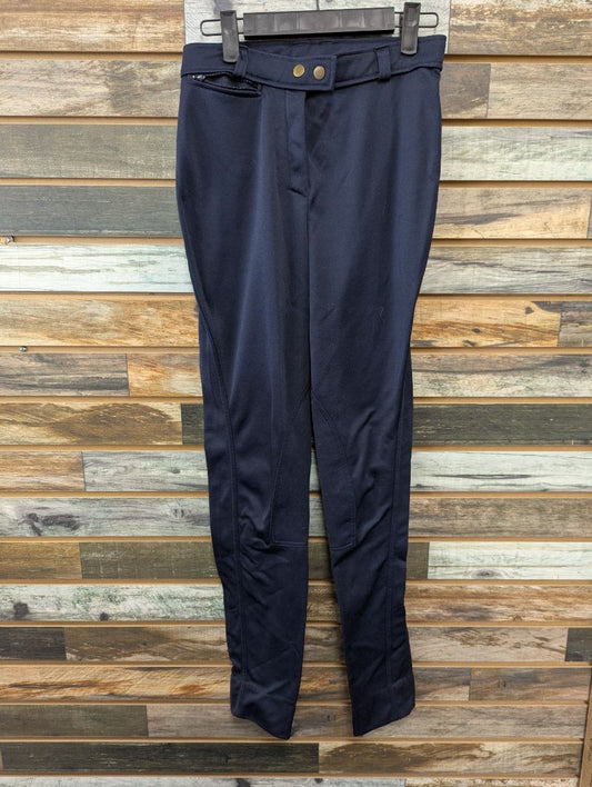 USED Saxon Knee Patch English Breeches 24” Navy
