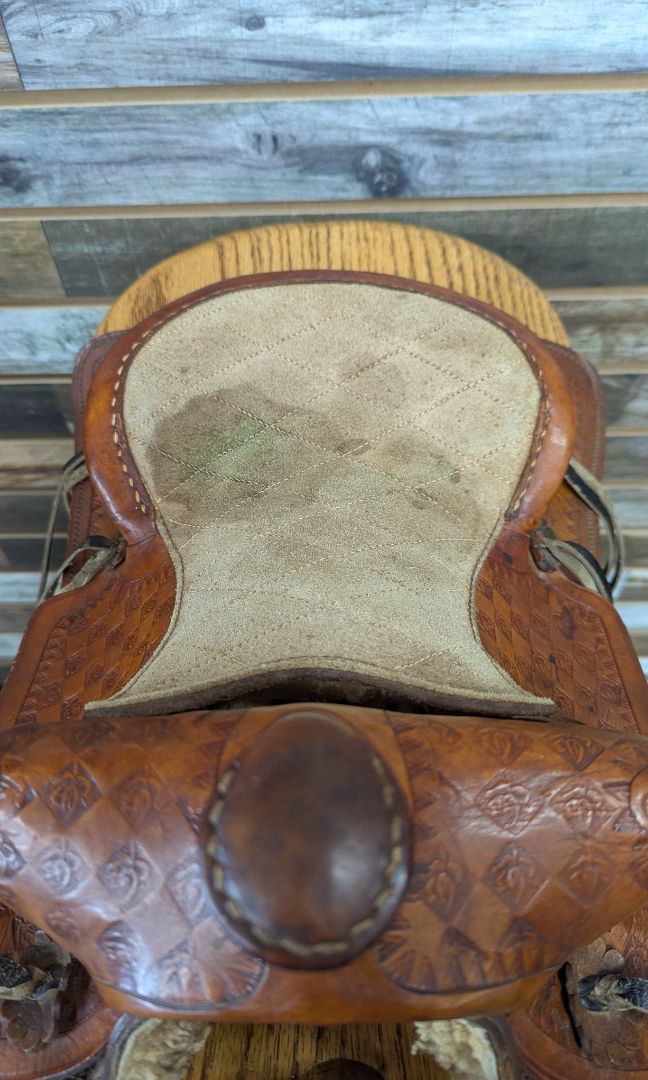 USED  Mini Saddle 9 1/2" Light Oil