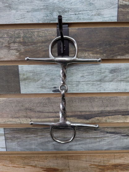 USED  Full Cheek Slow Twist Snaffle 5” Silver