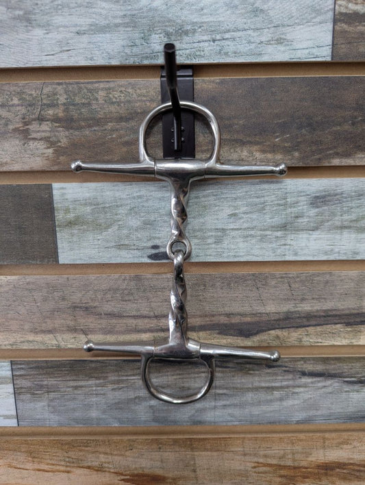 USED  Full Cheek Slow Twist Snaffle 5” Silver