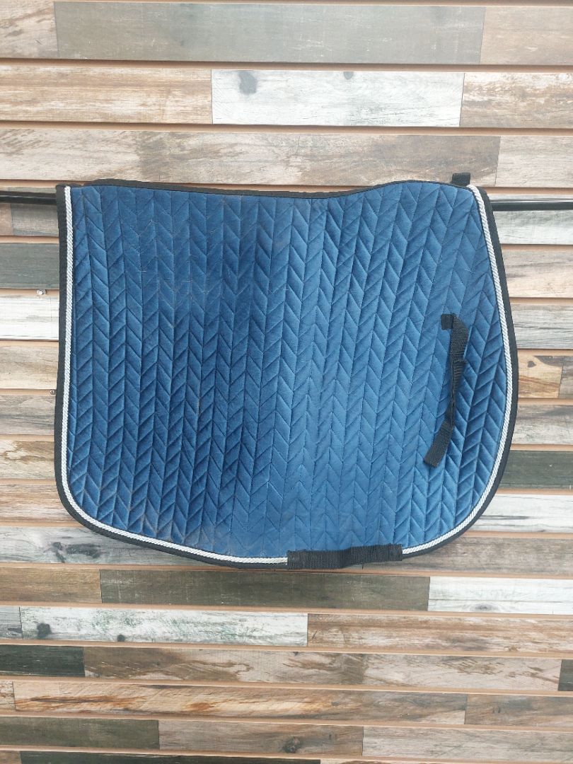 USED Ovation Elegance All Purpose Pad Horse Blue with Black Trim