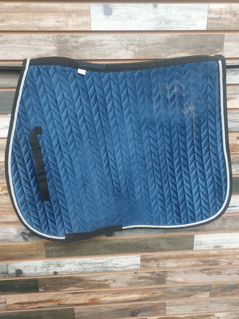 USED Ovation Elegance All Purpose Pad Horse Blue with Black Trim