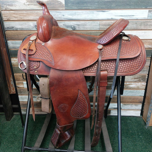 USED Hereford Western Saddle 16” Medium Oil