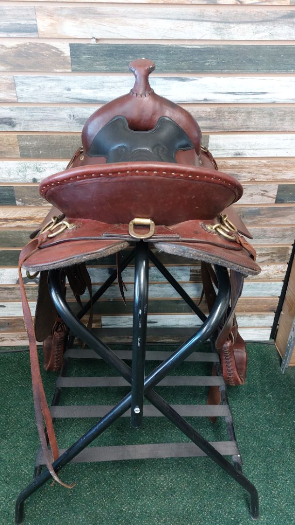 USED Reinsman Western Trail Saddle 16” Dark Oil