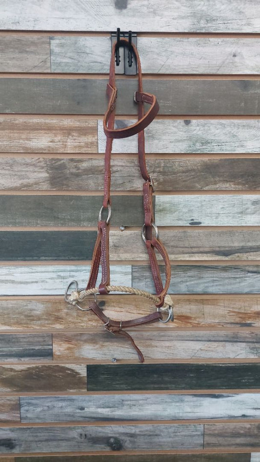 USED  Western Headstall Sidepull Horse Medium Oil