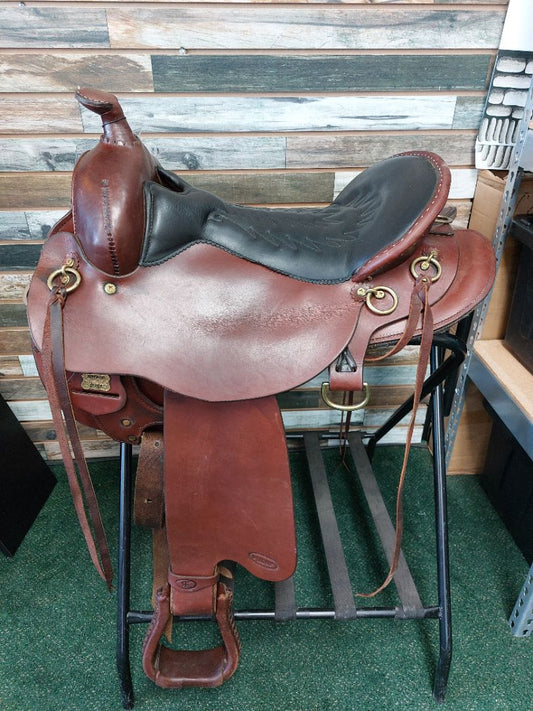 USED Reinsman Western Trail Saddle 16” Dark Oil