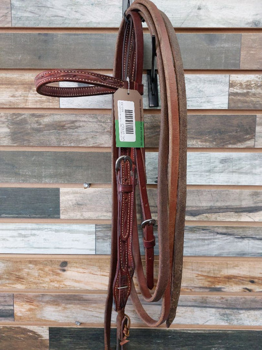 USED  Western Headstall Tooled Horse Medium Oil