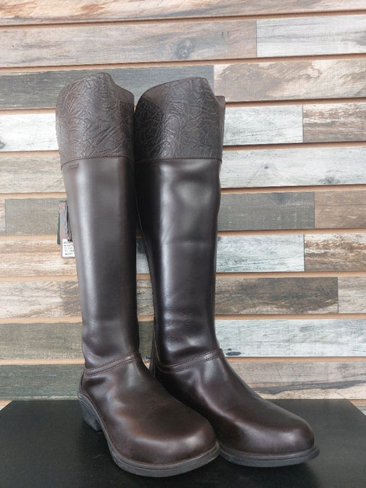 USED Dublin Ladies Tall Dress Boots 10.5 Brown