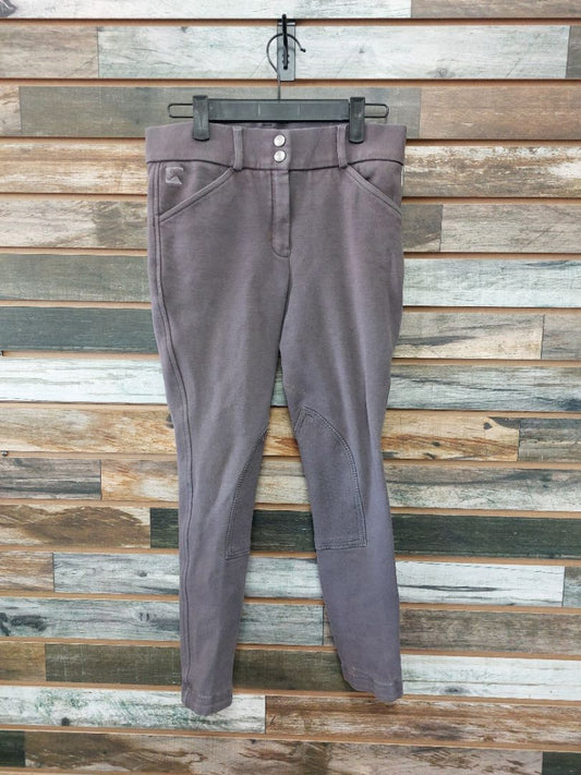 USED Riding Sport Ladies English Breech 14 Grey