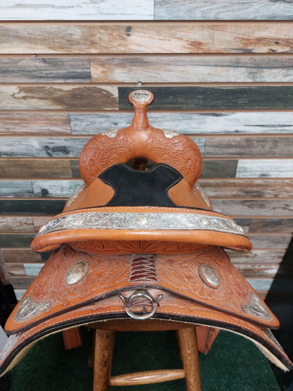 USED Hereford Tex Tan Western Show Saddle 13" Light Oil