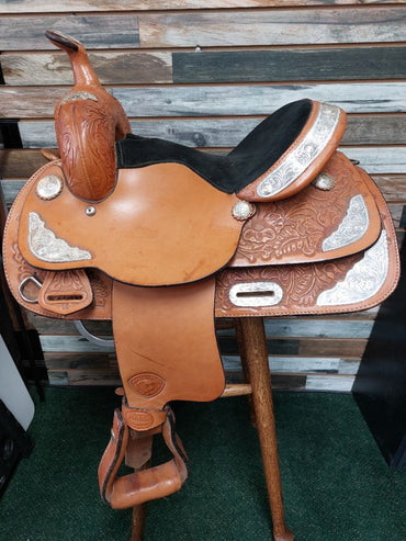 USED Hereford Tex Tan Western Show Saddle 13" Light Oil