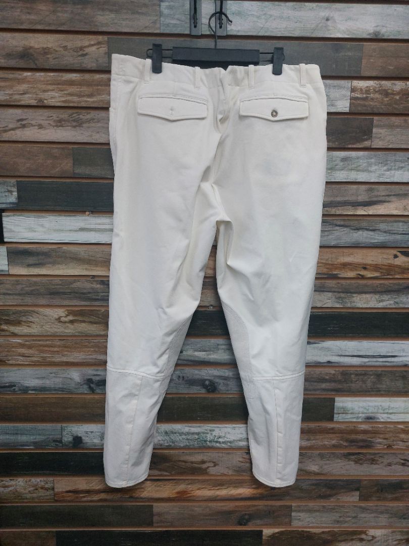 USED Ariat Pro Suede Knee Patch Breeches 38L White