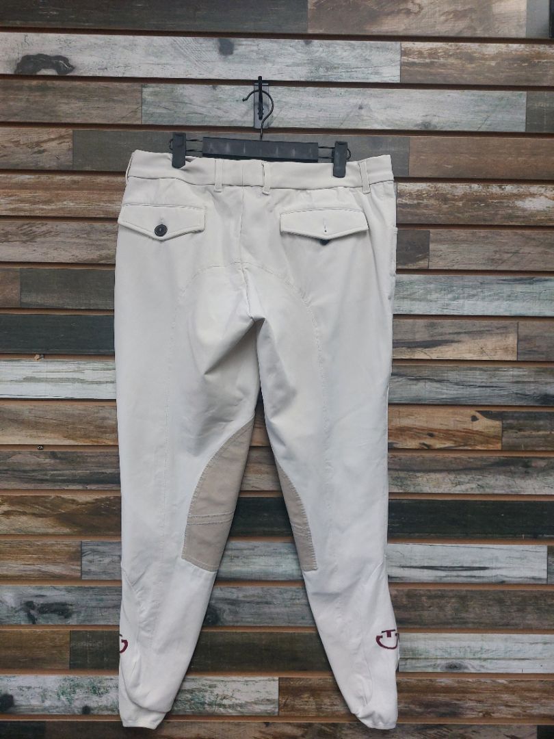 USED Cavalleria Toscana Suede Knee Patch Breeches 54 White