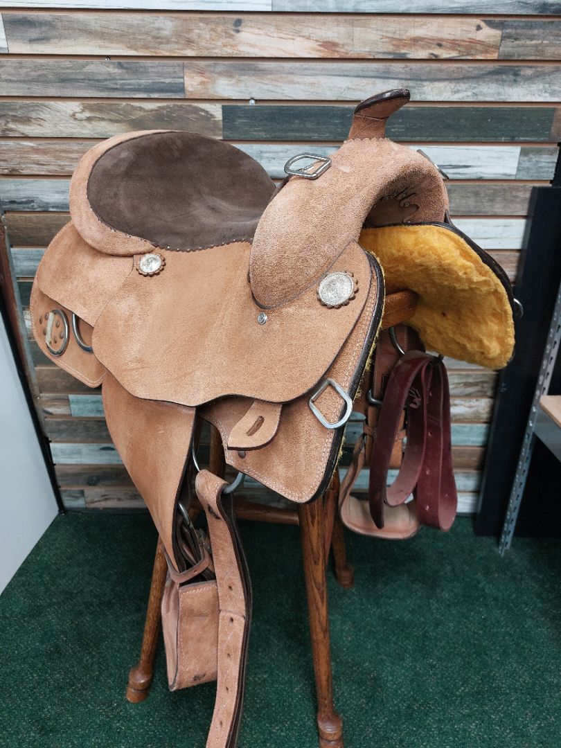 USED Tough1 Training Saddle 15" Tan