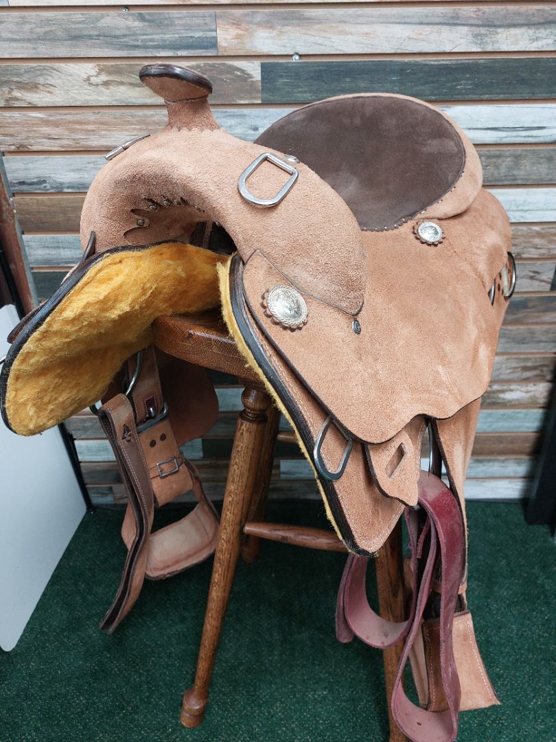 USED Tough1 Training Saddle 15" Tan