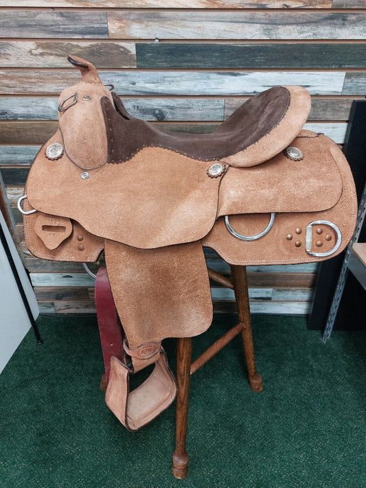 USED Tough1 Training Saddle 15" Tan