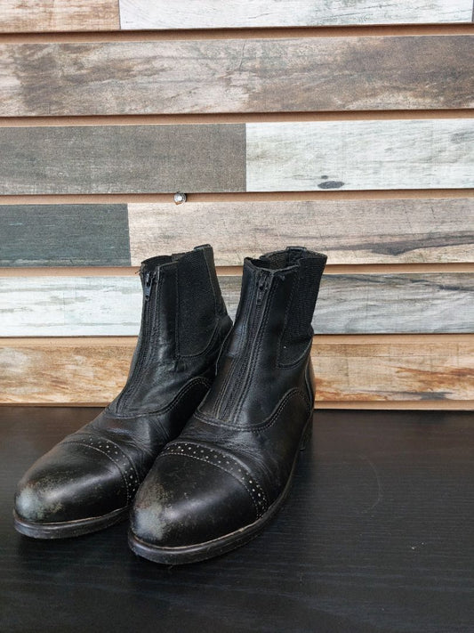 USED Devon-Aire Ladies Paddock Boots 7.5 Black