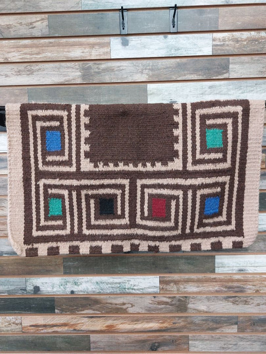 USED  Western Saddle Blanket  Brown/Beige